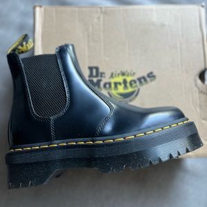 Black Doc Martens Chelsea Platform Boots Size 8